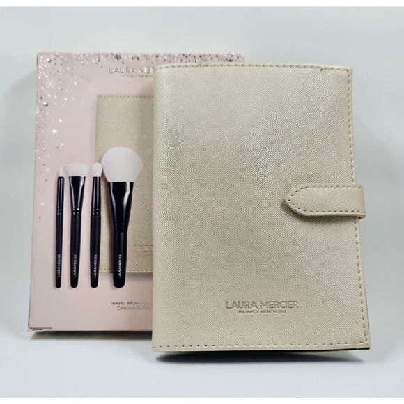 Laura Mercier Travel Makeup Brush Set NEW- Missing 1 Brush Read Description - Picture 1 of 4